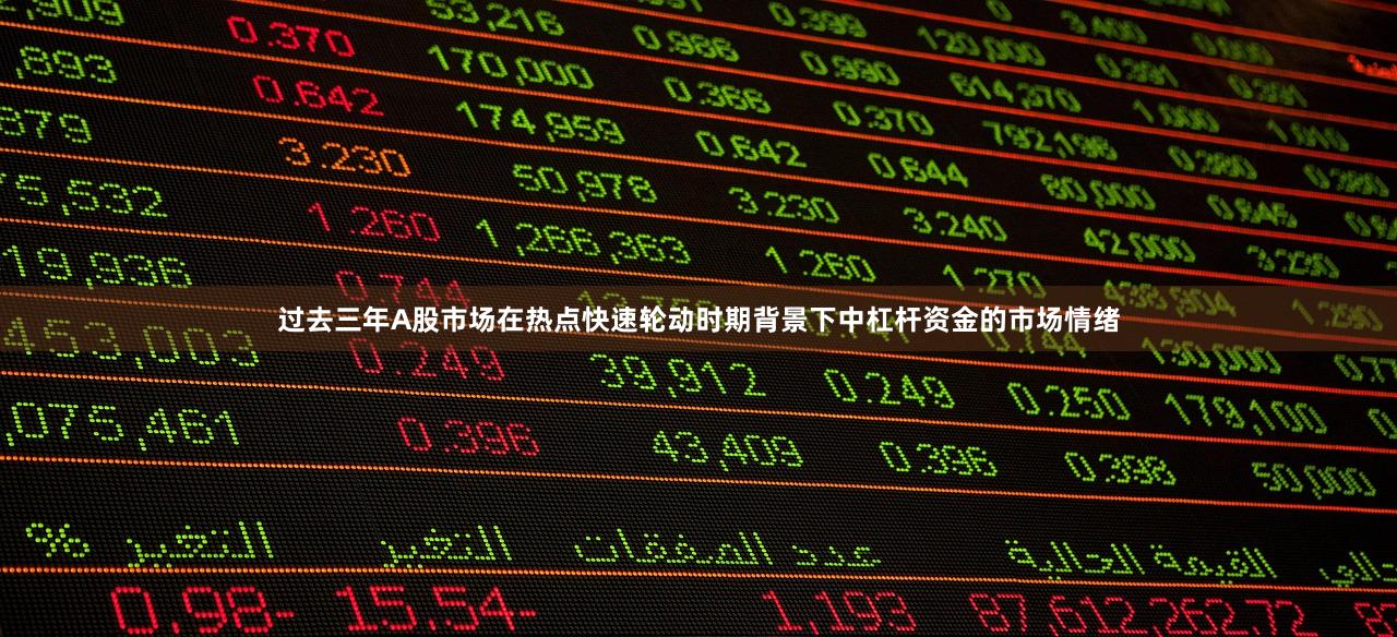 过去三年A股市场在热点快速轮动时期背景下中杠杆资金的市场情绪